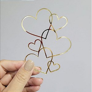 Aplique Para Bolo - Corações