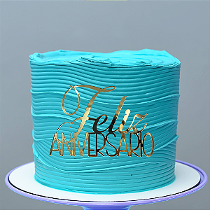 Aplique Para Bolo - Feliz Aniversário