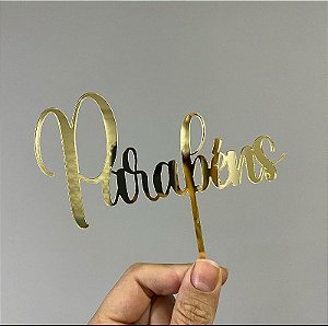 Topo de Bolo - Parabéns