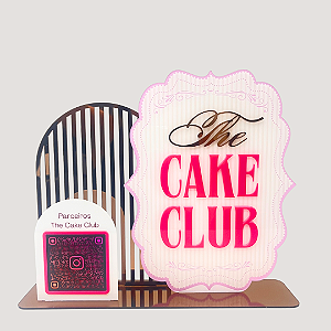 Display Personalizado Multicamadas Placa Decorativa Pix QR Code Acrílico 30cm .