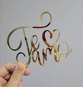 Aplique Para Bolo - Te amo