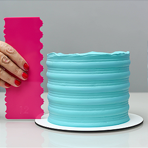 Espátula de Textura para Confeitaria - Modelo 12 Espátula para Bolo Espátula de acrílico