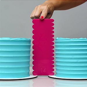 Espátula de Textura para Confeitaria - Modelo 14 Espátula para Bolo Espátula de acrílico