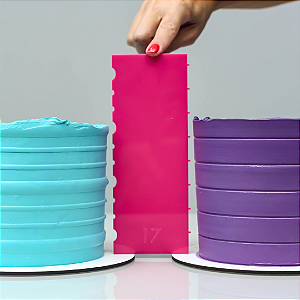 Espátula de Textura para Confeitaria - Modelo 17 Espátula para Bolo Espátula de acrílico