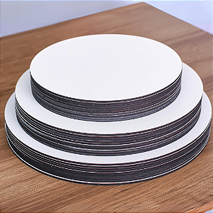 Cake Board Redondo SEM LOGOMARCA Tábua de Bolo MDF