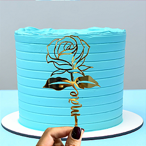 Aplique Para - Rosa Mãe Dourado