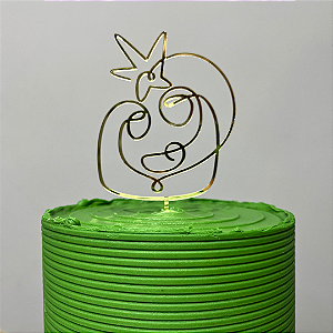 Topo de Bolo - Presépio Linha Dourado - Decoração de Natal