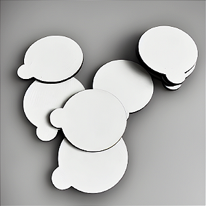 30 Bases Para Doces Decorados em MDF - Kit com 30 Unidades