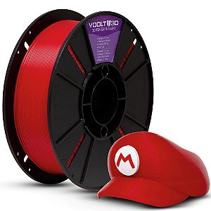Filamento PLA Vermelho - Voolt3D - 1Kg