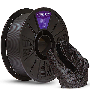 Filamento PLA Preto Velvet - Voolt3D - 1Kg