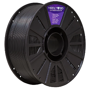 Filamento ABS Preto - Voolt3D - 1KG