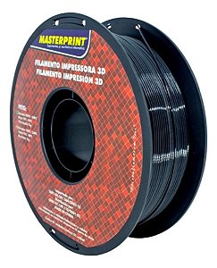 Filamento PETG Preto - Masterprint - 1KG