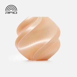 Filamento PLA Silk Champanhe com Carretel Reutilizável - Bambu Lab - 1Kg