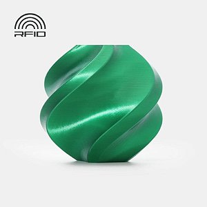 Filamento PLA Silk Candy Green com Carretel Reutilizável - Bambu Lab - 1Kg