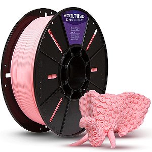 Filamento PLA Rosa Bebe Velvet - Voolt3D - 1Kg