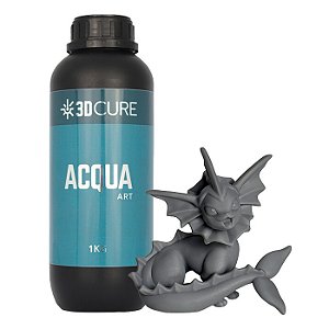 Resina 3D Cure Acqua Art - Cinza Claro - 1kg