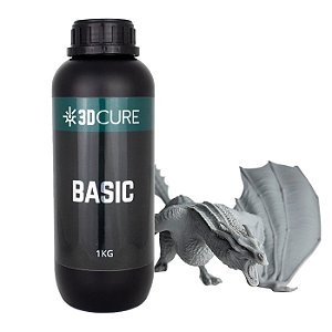 Resina 3D Cure Basic - Cinza Claro- 1kg
