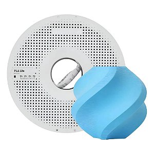 Filamento PLA Lite Azul Cyan com Carretel Reutilizável - Bambu Lab - 1Kg