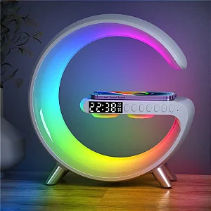 Estação Carregadora Wireless com Luminária RGB e Alto-falante Bluetooth Altomex