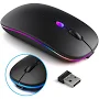 Mouse Sem Fio Wireless Recarregável Led Rgb 2.4 Ghz Original