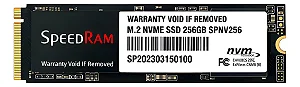 SSD Interno SpeedRam 256GB NVMe PCIe M.2 2280 Preto 2000MB/s
