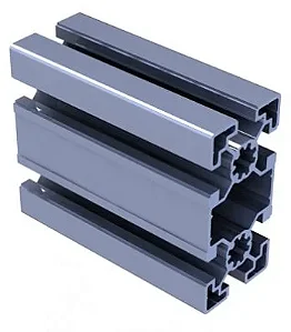 Perfil estrutural em alumino 40x80 - canal 10 mm