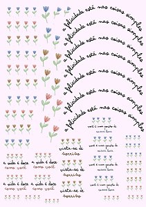 Arquivo digital Tulipas e frases
