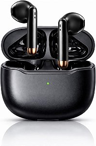 Fone de Ouvido Bluetooth 5.4 TWS com IPX4 à Prova d’Água, Redução de Ruído e Microfone – Ideal para Corrida, Academia e Trabalho (iOS e Android)