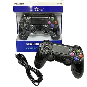 Controle Feir Dual Shock Com Fio Para Playstation4 Ps4
