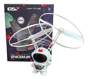 Drone Astronauta Boomerang Com 02 Hélices Brinquedo Infantil