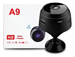 Câmera De Segurança Mini A9 Original Sem Fio Com Suporte Hd