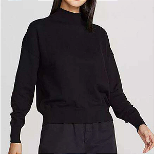 Blusa Feminina Gola Aalta em Tricô