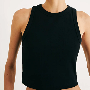 Regata Feminina Cropped Em Ribana