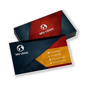 Cartão de Visita com Impressão Colorida na Frente e Verso no papel Couchê 250g