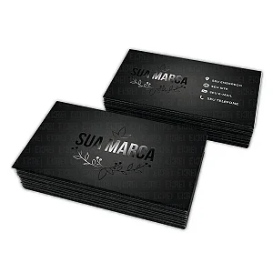 Cartão de Visita Colorido Frente e Verso com Verniz Localizado no Papel Couchê 300g