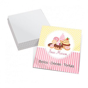 Mini Cartão de Visita Impressão Colorida na Frente no Couchê 250g