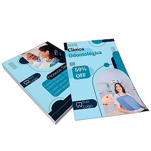 Folheto 10,5 x 14,8CM(A5) com Impressão Colorida na Frente e Verso no papel Couchê Brilho 150g