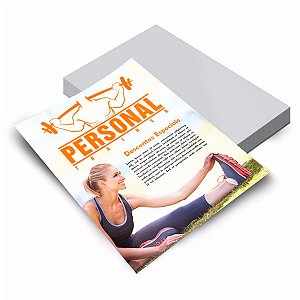 Folheto 10 x 20CM com Impressão Colorida na Frente no papel Couchê Brilho 115g