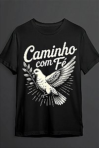 Camiseta Preta Caminho com Fé