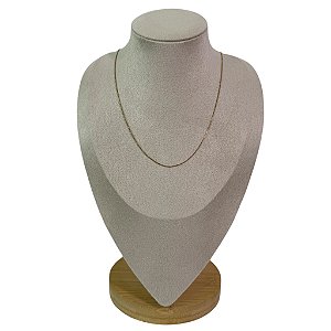 Colar Veneziana Tamanho 45,0 Cm Banhado a Ouro 18K