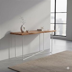 Mesa Aparador Industrial Tampo MDF Laqueado