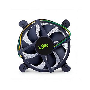 Cooler Para Processador Intel, Get, 65W, 2400 RPM, LGA 1150/1151/1155/1156/1700, Preto - 72331