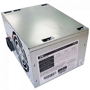Fonte ATX 230W, VX PRO, Bivolt Manual, Sem Cabo De Energia, 24 Pinos, Prata - VX 230SE