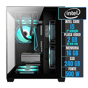 PC Gamer Intel I5 16GB SSD 240GB Placa de Video 2GB GRODD NIGHT