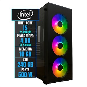 PC Gamer Intel i5 16GB SSD 240GB Placa de Video 4GB SMOG