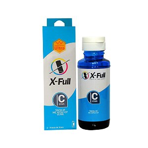 Tinta X-Full Para HP Deskjet GT Series, 70ml, Corante Cyan, Ultra - HC GT52 CY