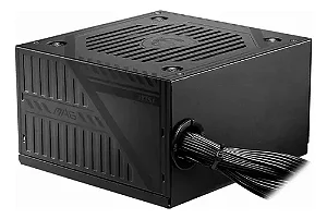 Fonte ATX 500W, MSI MAG A500DN, 80 Plus White, PFC Ativo, Bivolt Automático, Com Cabo, Preto - MAGA500DN