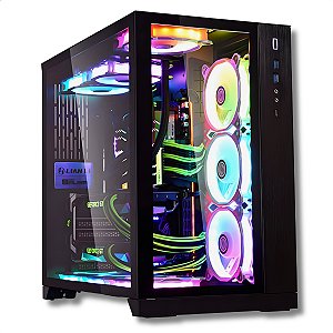 Gabinete Gamer Aquário, Lian Li O-11 DYNAMIC, E-ATX/ATX/Micro-ATX/Mini-ITX, Vidro Temperado, USB Tipo C, Preto