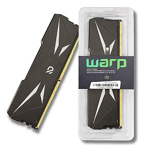 Memória RAM Gamer Para Desktop DDR4, 8GB, 3200MHz, Duex WARP, Com Dissipador, CL18, Preto - DXPC4-8GB3200