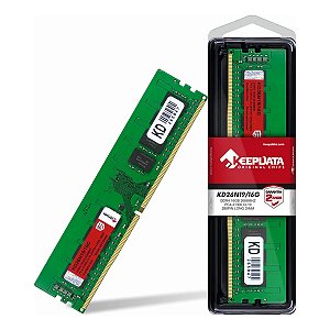 Memória RAM Para Desktop DDR4, Cap 16GB, 2666MHz, Keepdata, CL19, Verde - KD26N19/16G